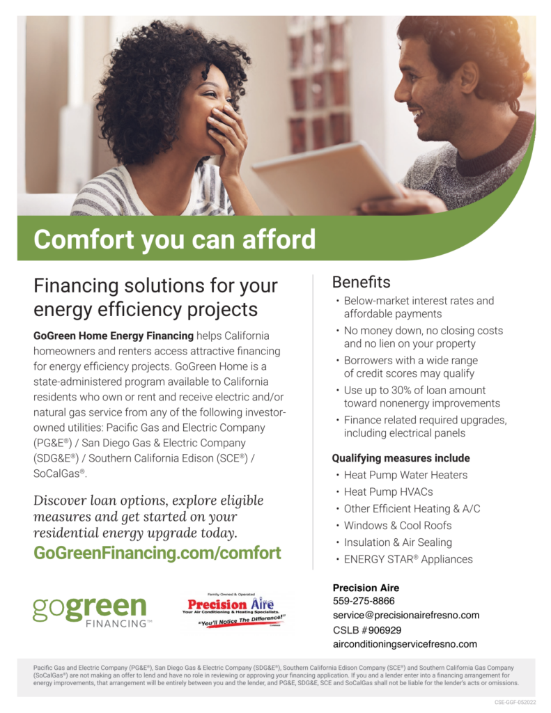 GoGreen Financing, attractive hvac financing for energy efficient system upgrades.